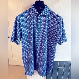 Donald Ross “Roland” Sport Fit Polo, Navy, Medium.